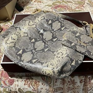 Michael Kors snake skin handbag